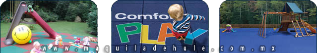 pisos areas infantiles MAQUILA DE HULE